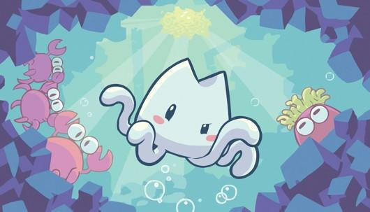 Ilustración del videojuego Ikachan